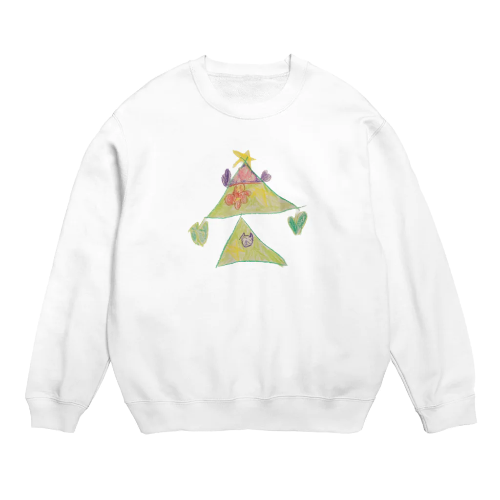 KidsArtの【子どもの絵】クリスマスツリー Crew Neck Sweatshirt