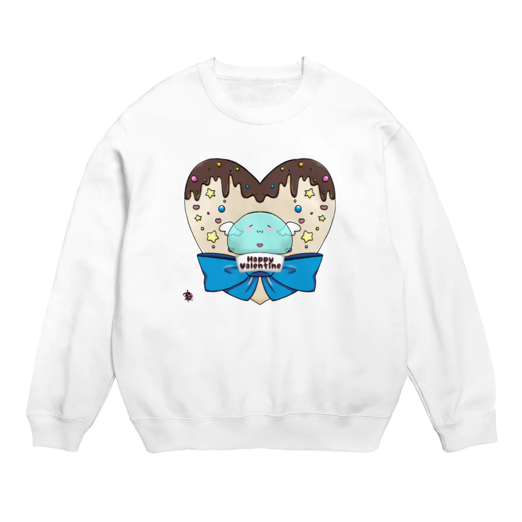 スライムバケツ店の蛇蝎家スライムさん（バレンタイン） Crew Neck Sweatshirt