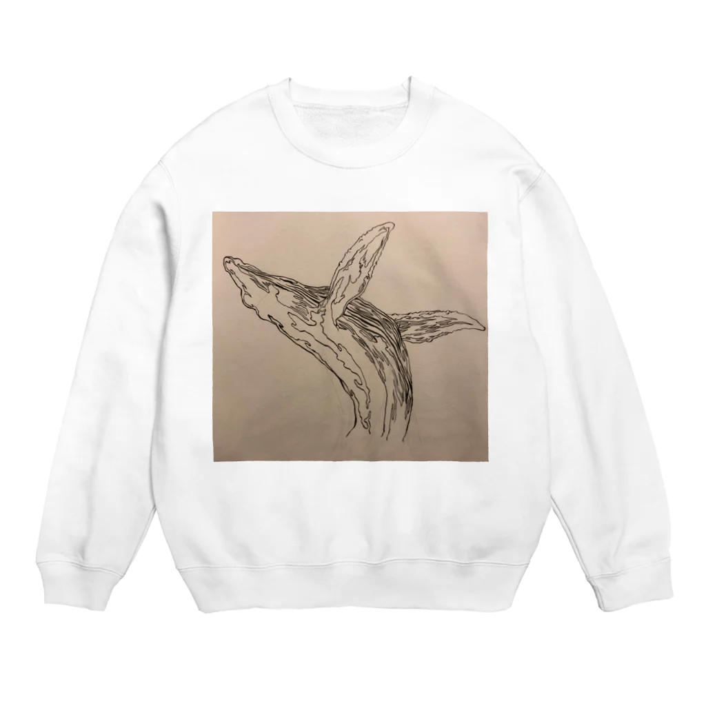 aya.taka@の和柄 鯨 Crew Neck Sweatshirt