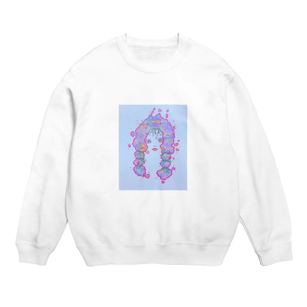 塩バターの竜宮姫 Crew Neck Sweatshirt