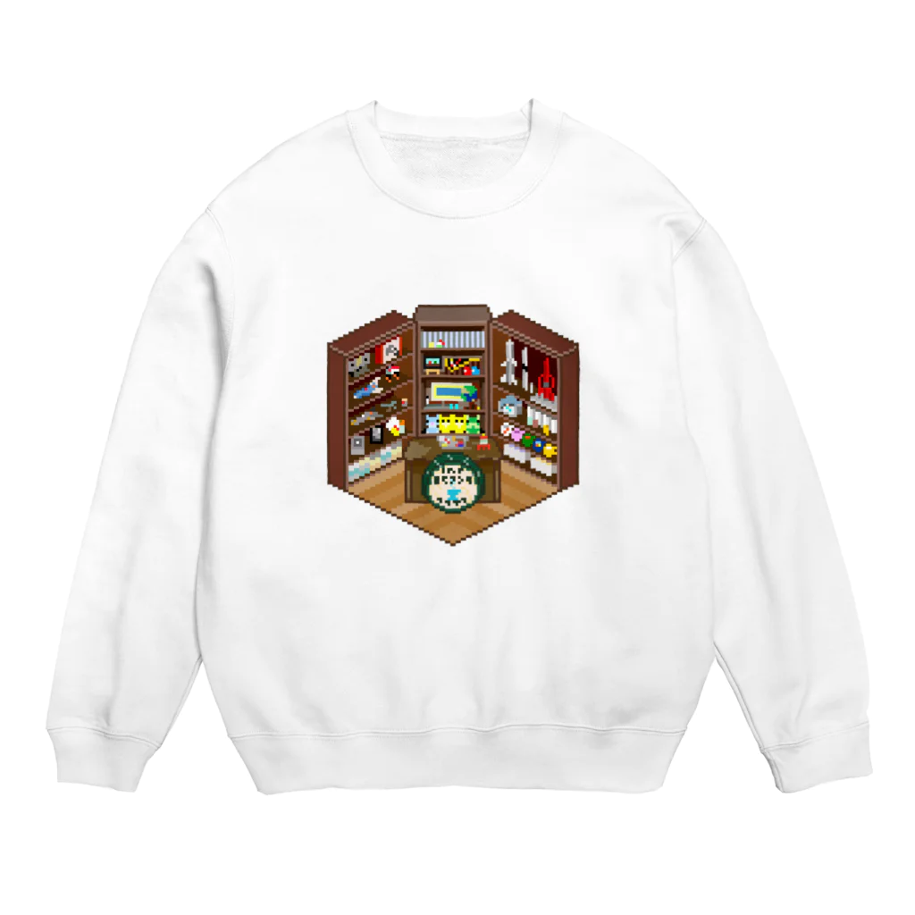 脱サラ賢者タカの岡田斗司夫ゼミスタジオ風なピクセルルームTシャツ Crew Neck Sweatshirt