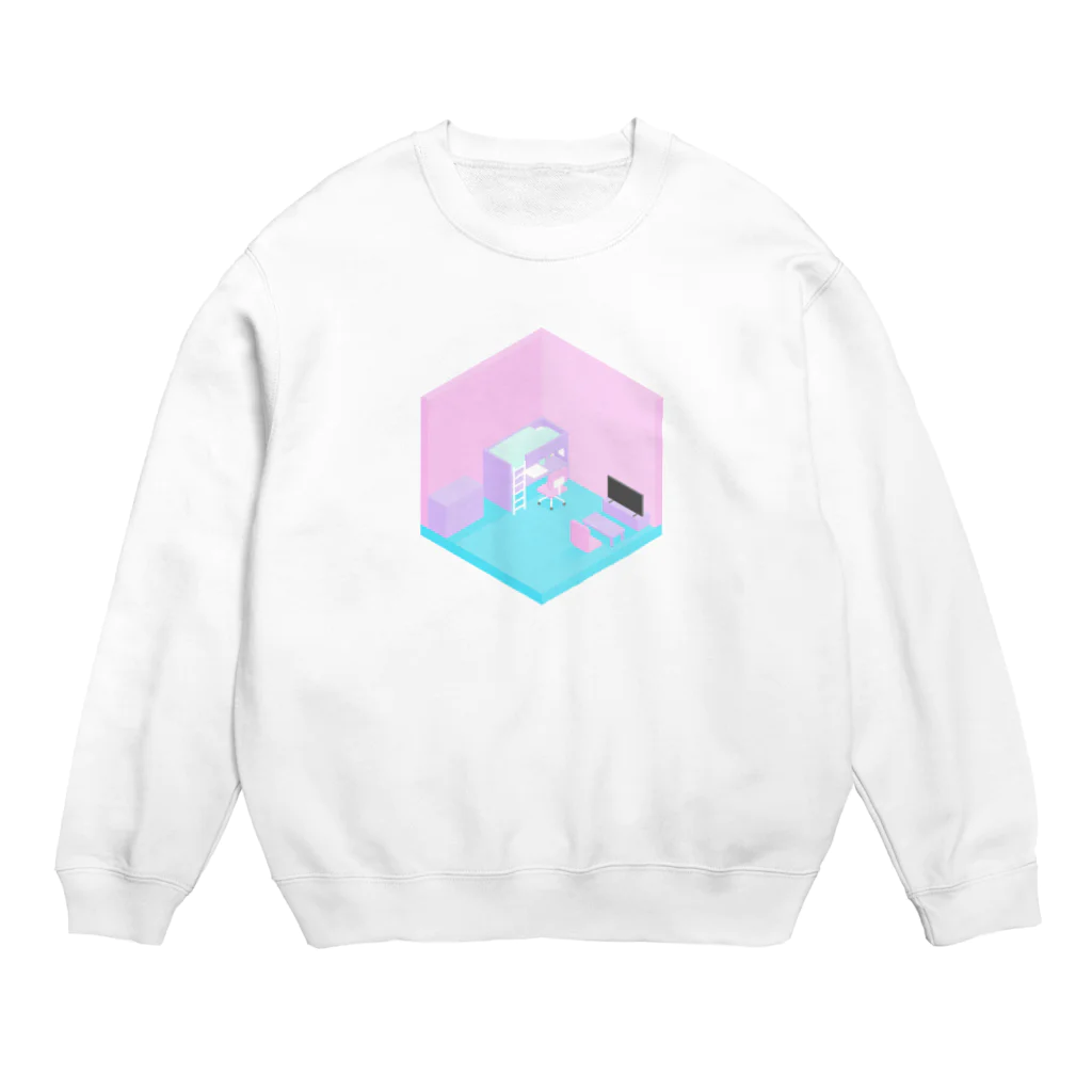 ちんまりショップのおへや(ゆめかわ) Crew Neck Sweatshirt