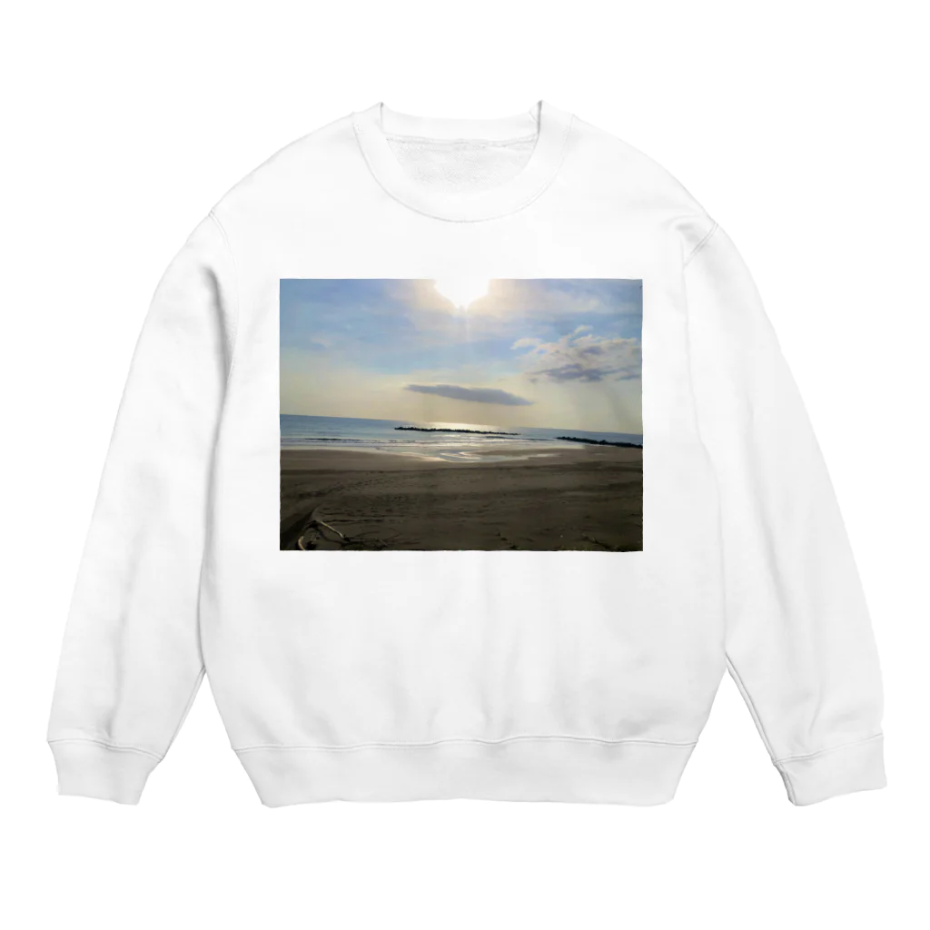 あべこのお店 の北海道の朝 Crew Neck Sweatshirt