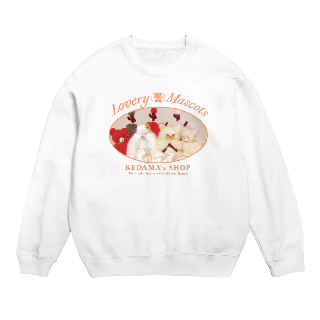 毛玉商店のラブリーマスコット Crew Neck Sweatshirt