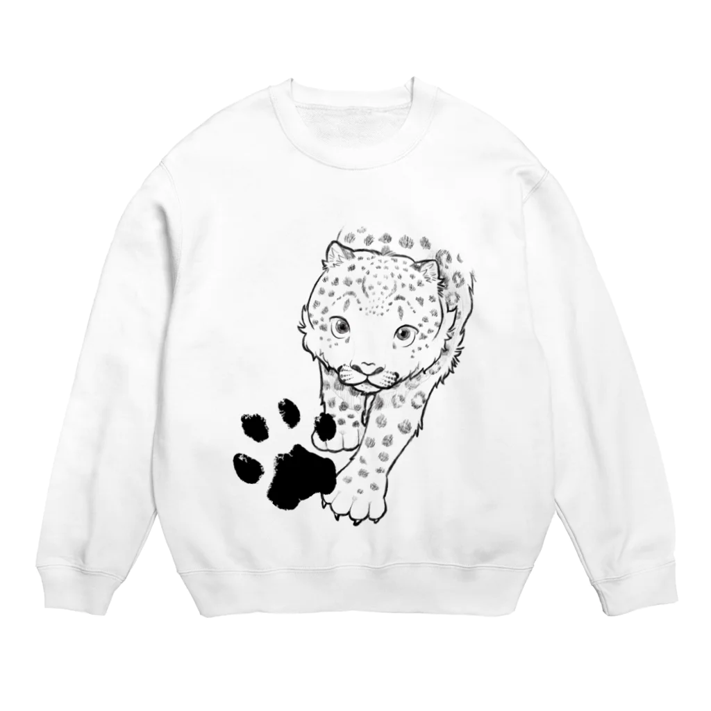 mofful.のユキヒョウ - snowleopard Crew Neck Sweatshirt
