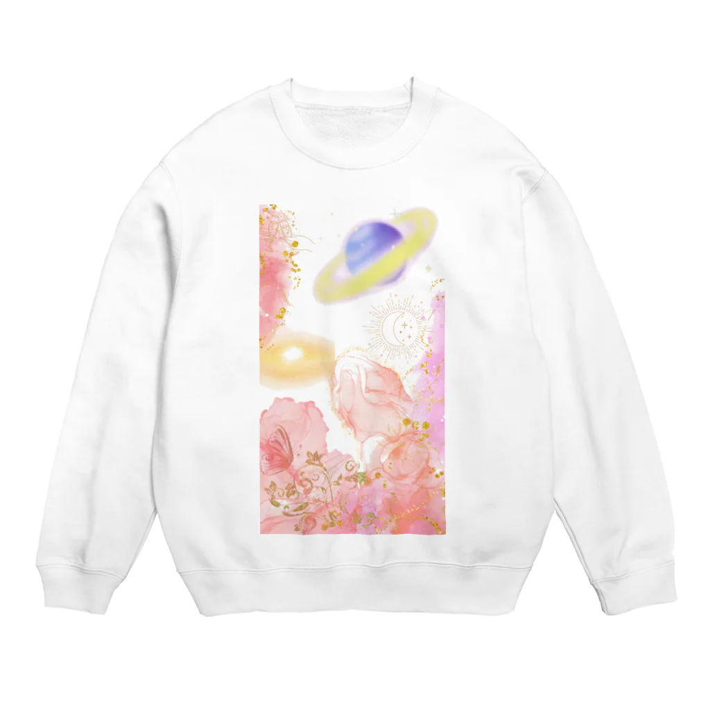 La_chambre_de_roseのrose space Crew Neck Sweatshirt