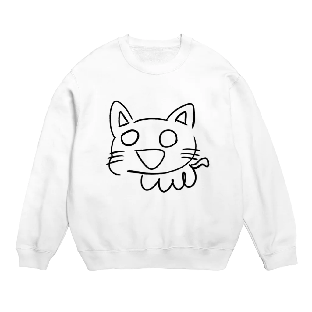 01yuha26のぬこ Crew Neck Sweatshirt