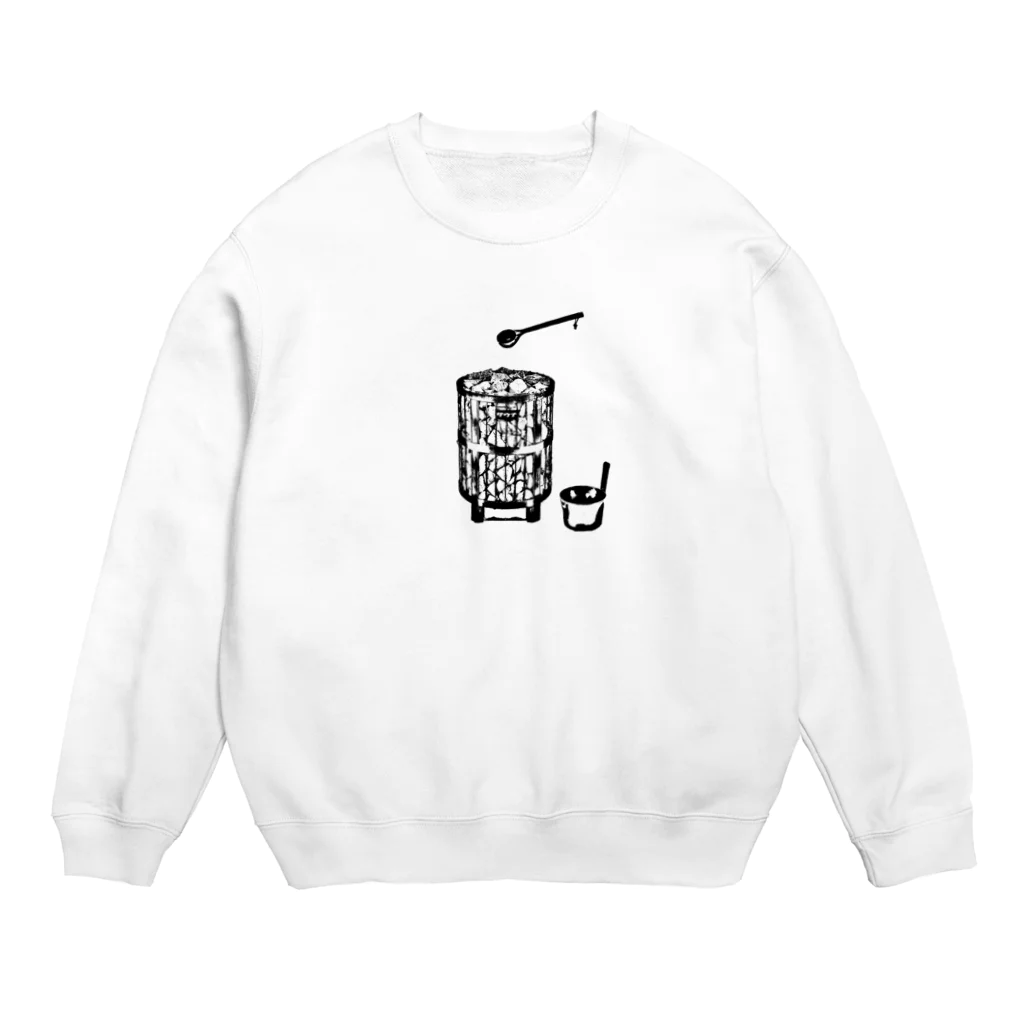 フィッシング&サウナの和ロウリュ Crew Neck Sweatshirt