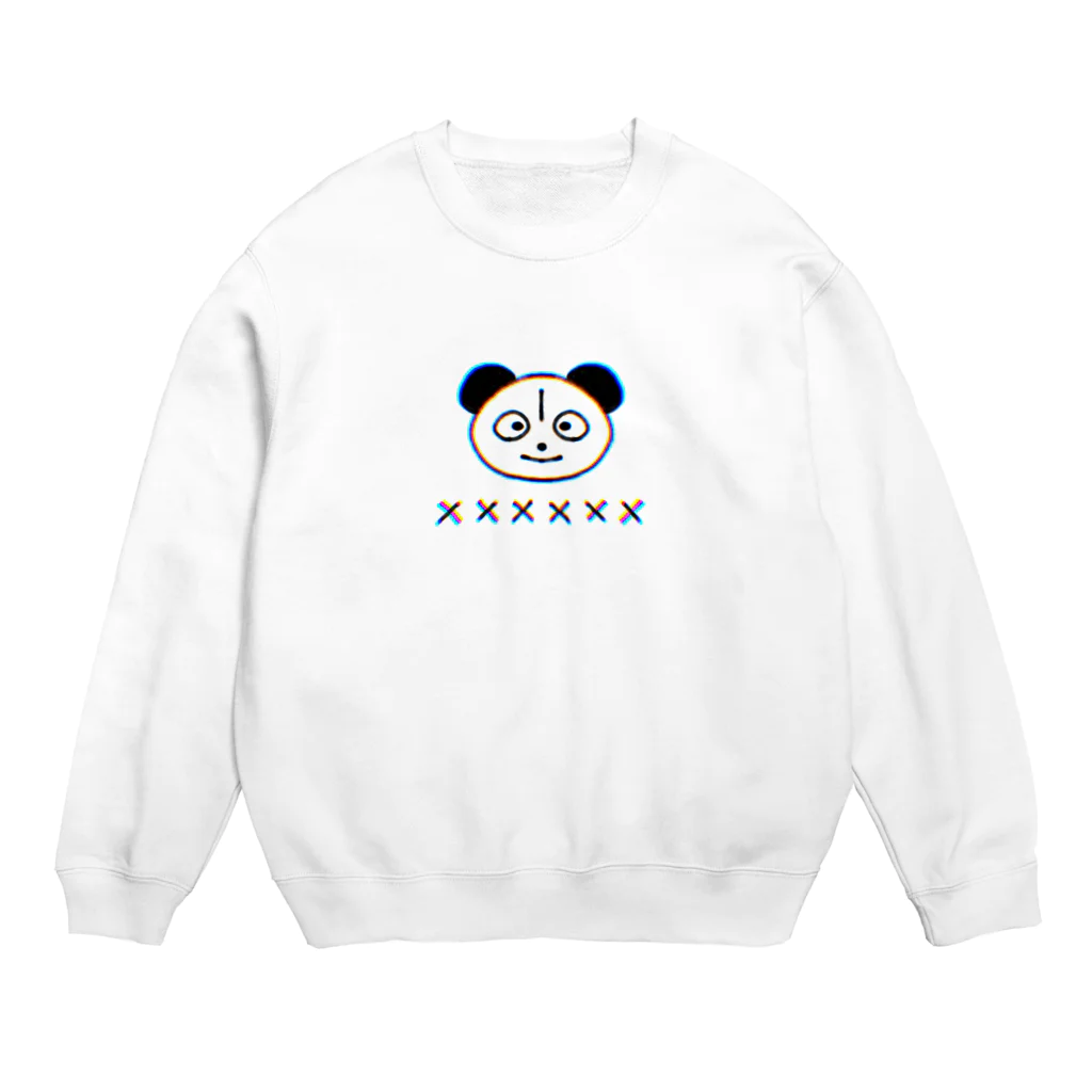 tsuraiの落書きパンダくん Crew Neck Sweatshirt