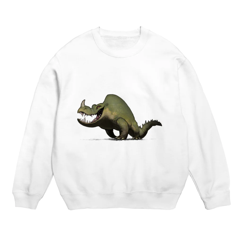 nao70sharkの怪竜 Crew Neck Sweatshirt