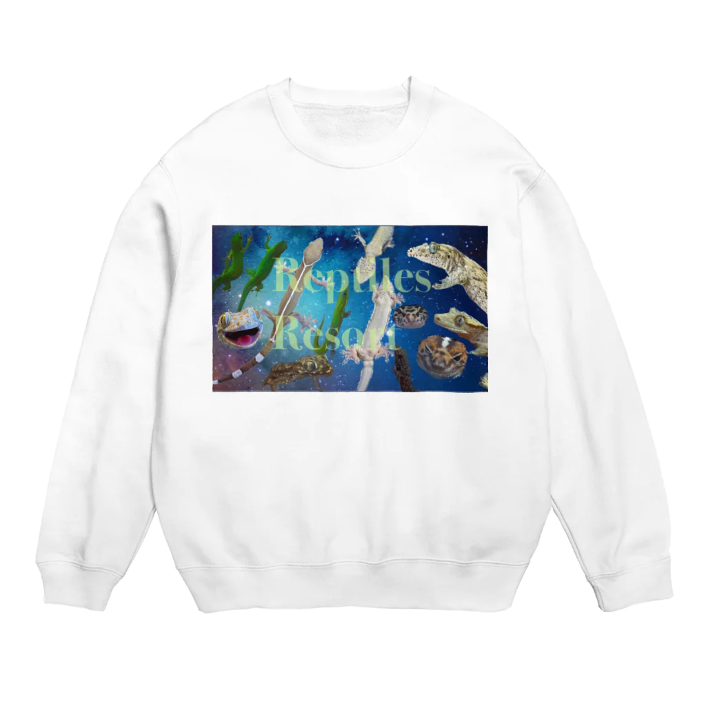 レプタイルズリゾートのやもりーず Crew Neck Sweatshirt