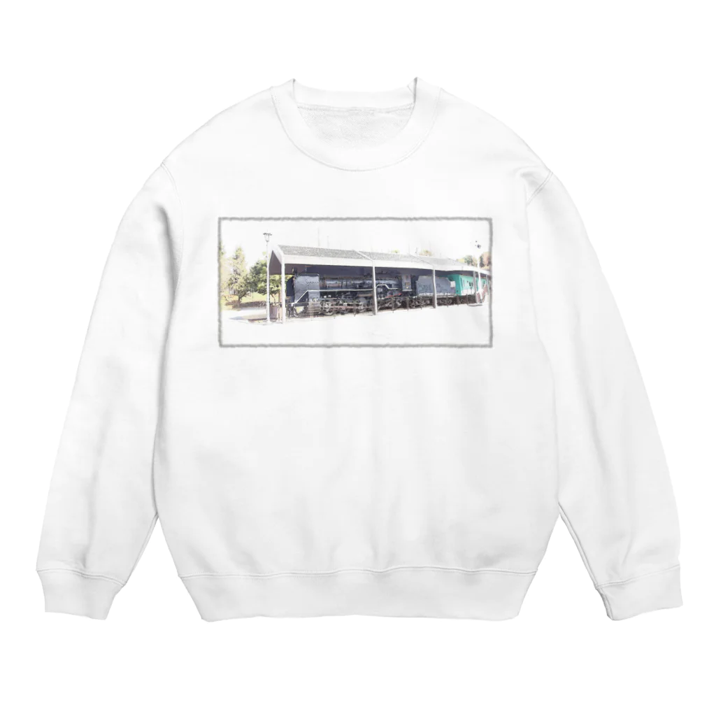 RickyArtの展示される機関車 Crew Neck Sweatshirt