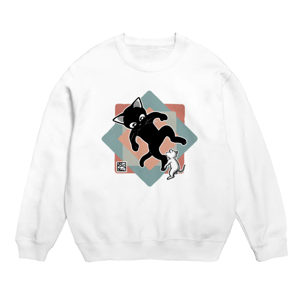 BATKEI ARTのWith Cute Friend Crew Neck Sweatshirt