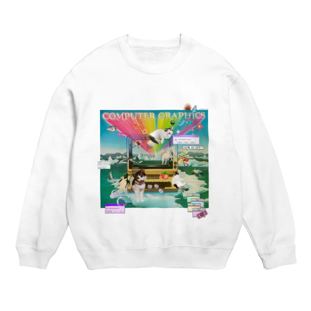 𝙈𝙊𝙈𝙊'𝙨 𝙎𝙝𝙤𝙥の#Computer graphics 2023 Crew Neck Sweatshirt