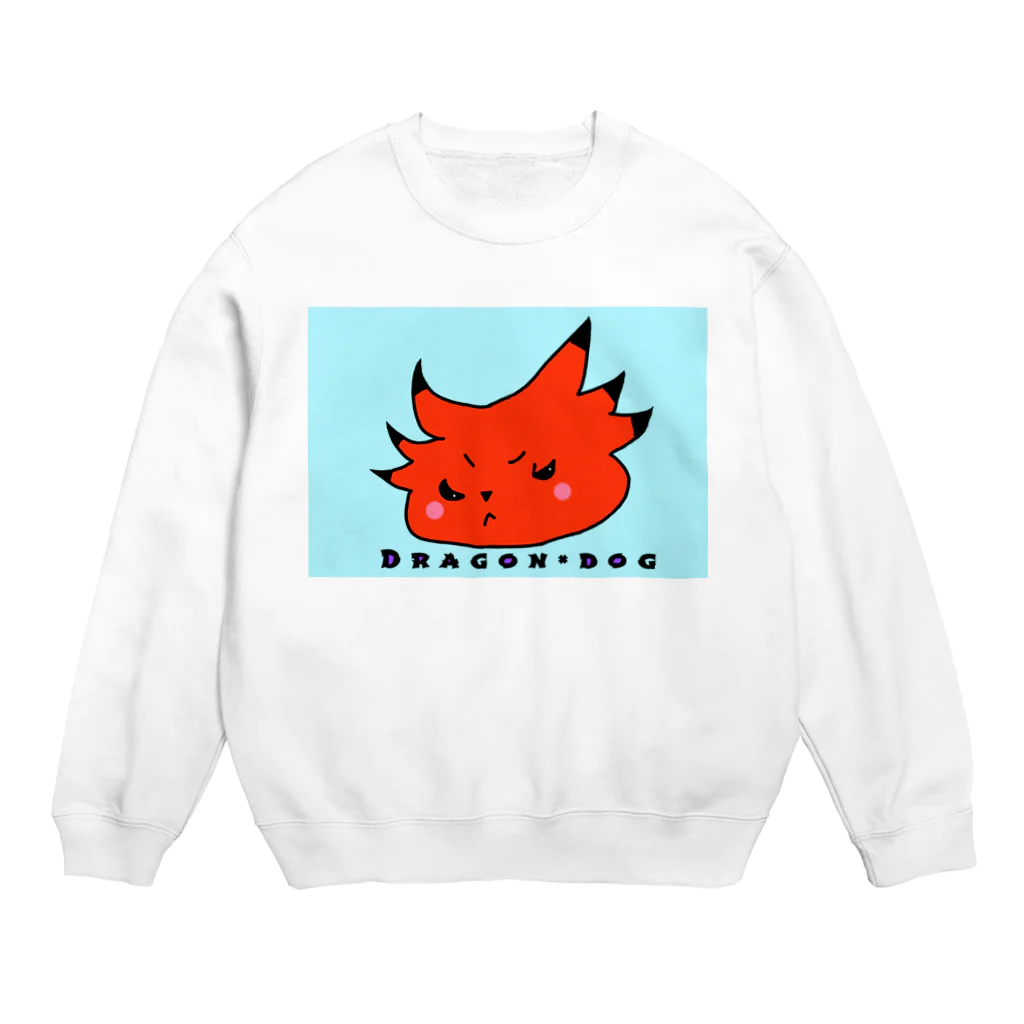 みつまめこshopのDragon×dog Crew Neck Sweatshirt