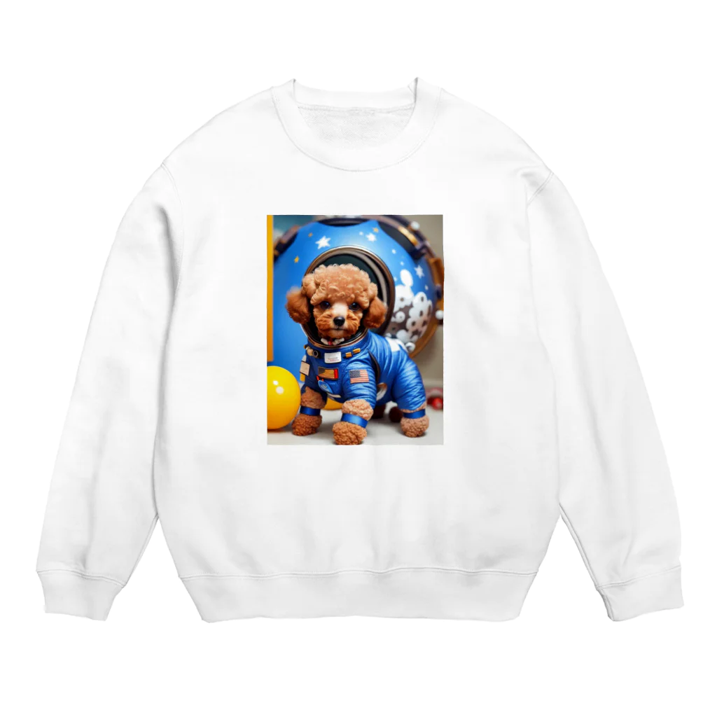 Pet_Charmの宙飛行士のような姿で登場!! Crew Neck Sweatshirt