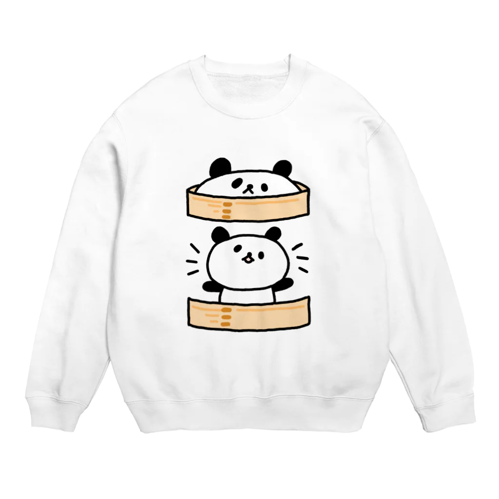 Shoboi-YOSHIDAのしょぼいパンダ（せいろ） Crew Neck Sweatshirt