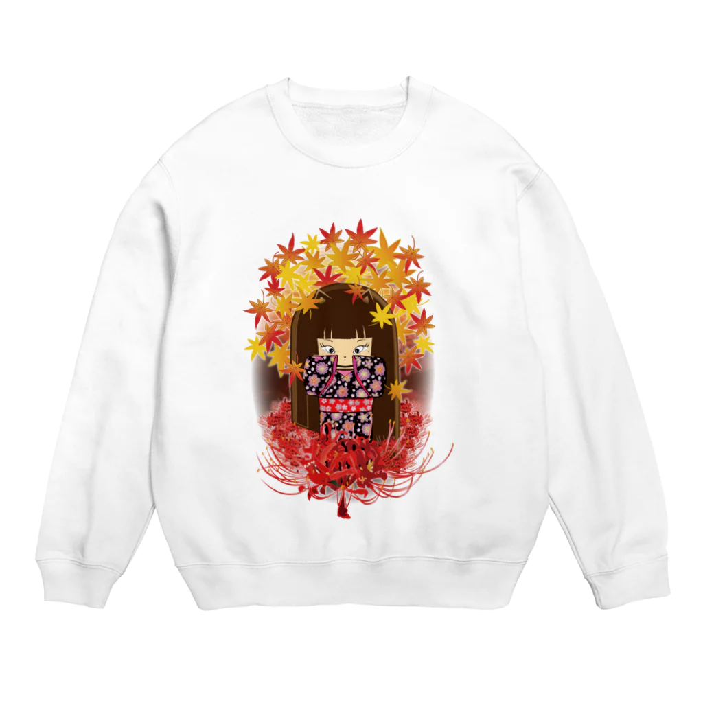 Drecome_Designの曼殊沙華少女 Crew Neck Sweatshirt