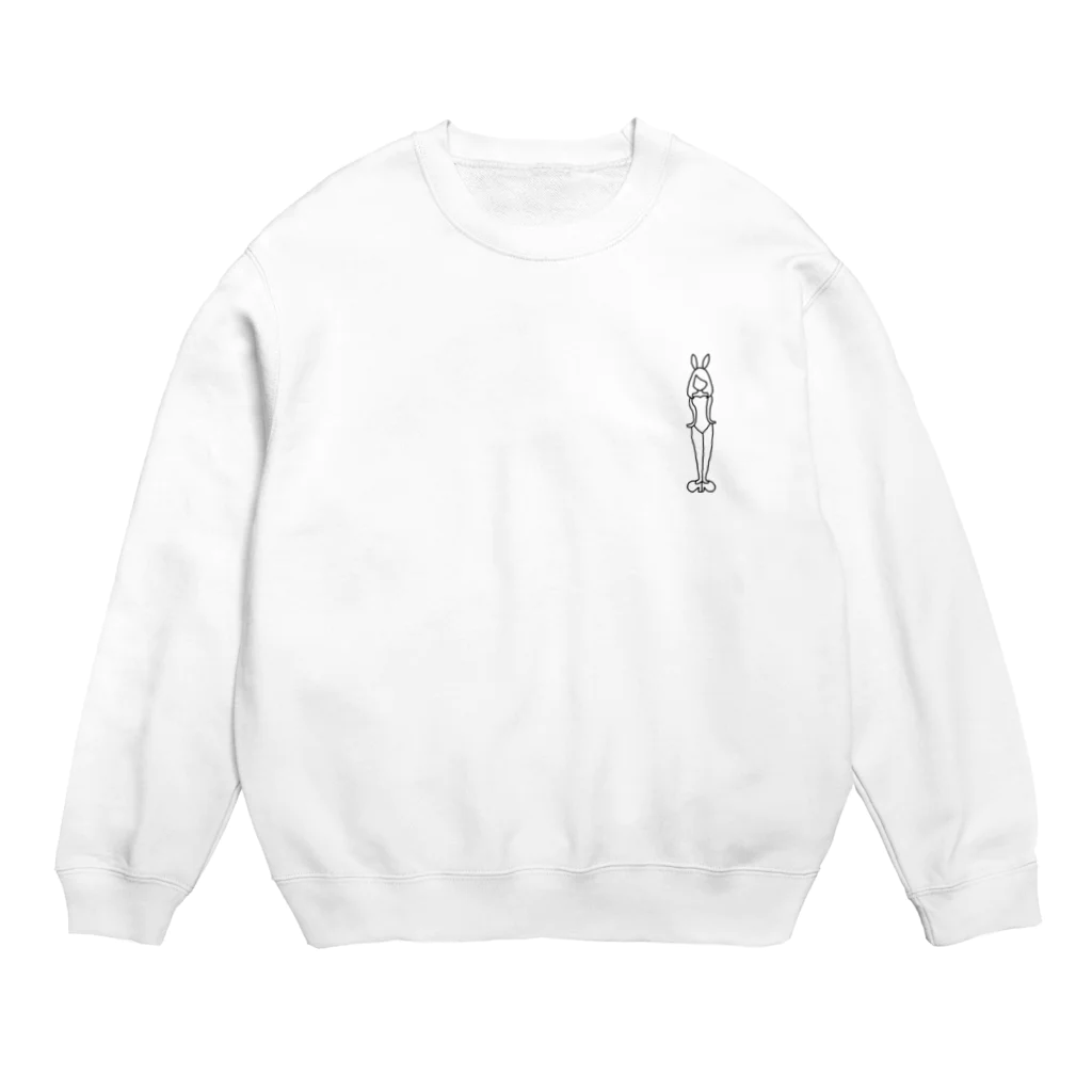 バニーガールのbunny Crew Neck Sweatshirt