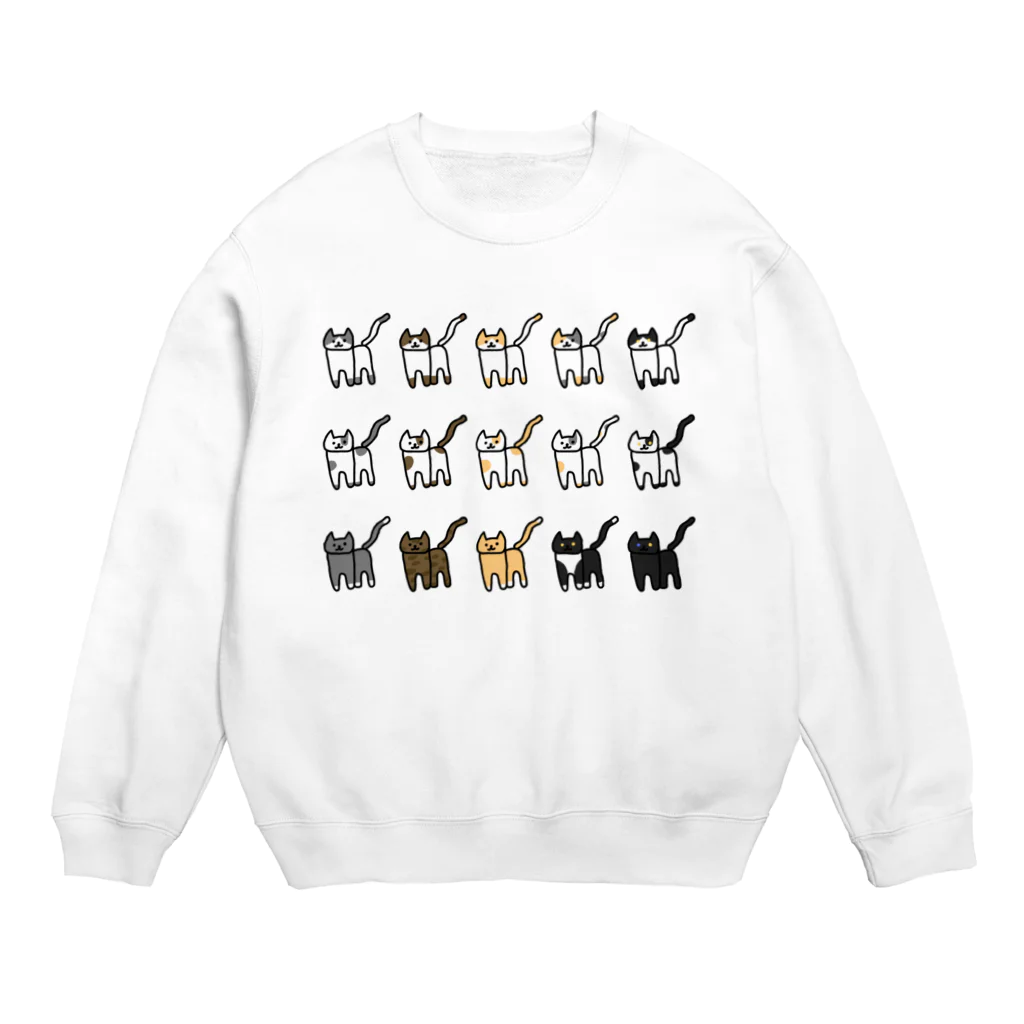 あんこのネコっぽい生き物 Crew Neck Sweatshirt