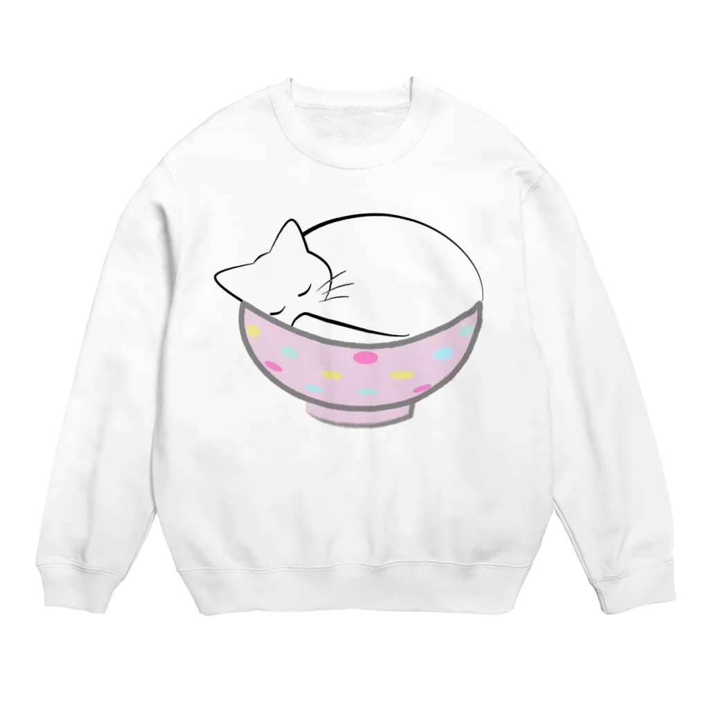 Suzutakaのねこ丼 Crew Neck Sweatshirt