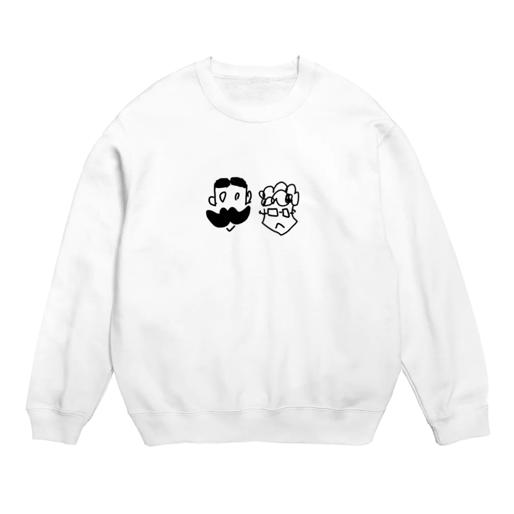 暮らしと生活のヒゲとパーマラジヲオリジナルグッズ Crew Neck Sweatshirt