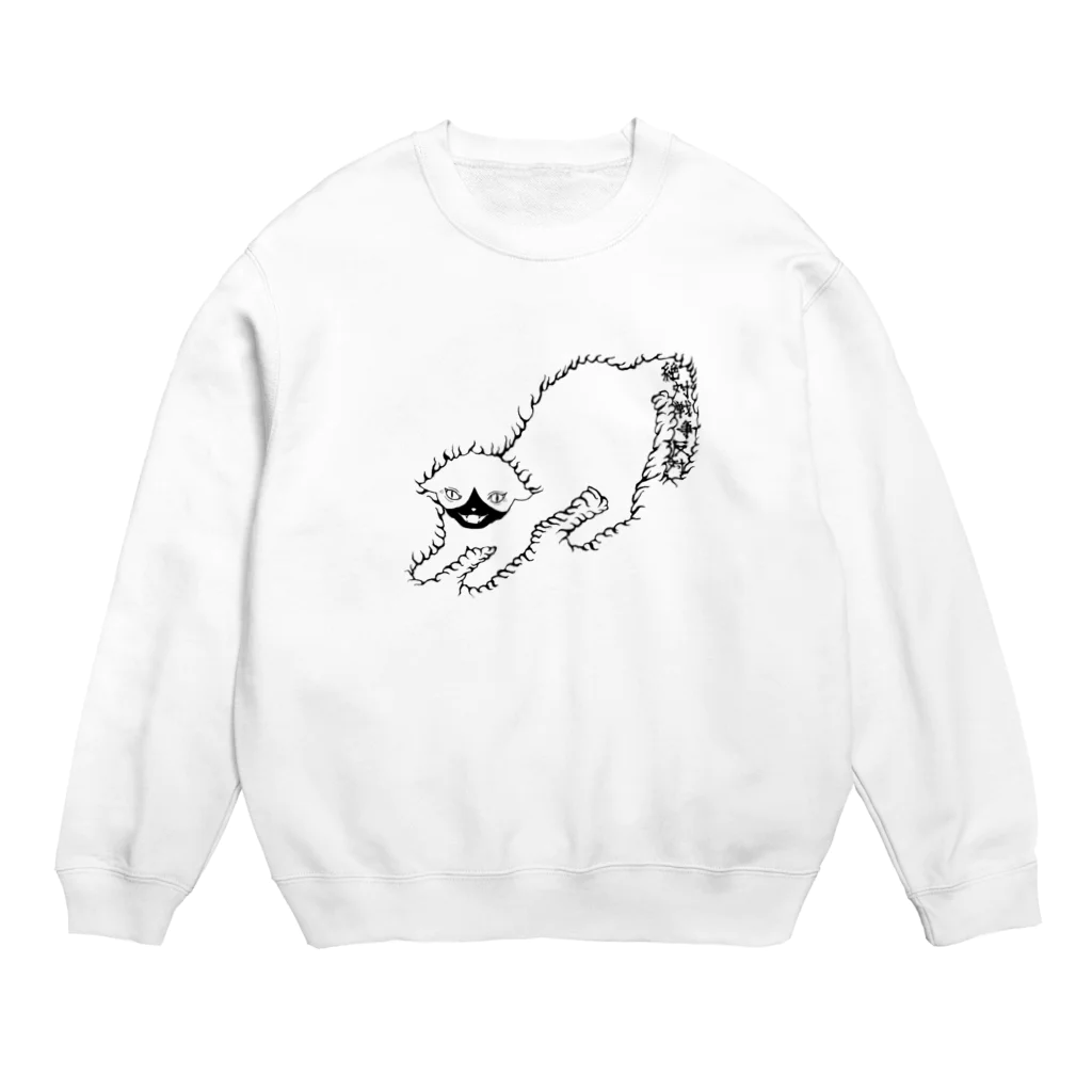 貫入家のにゃんこの絶対戦争反対cat Crew Neck Sweatshirt