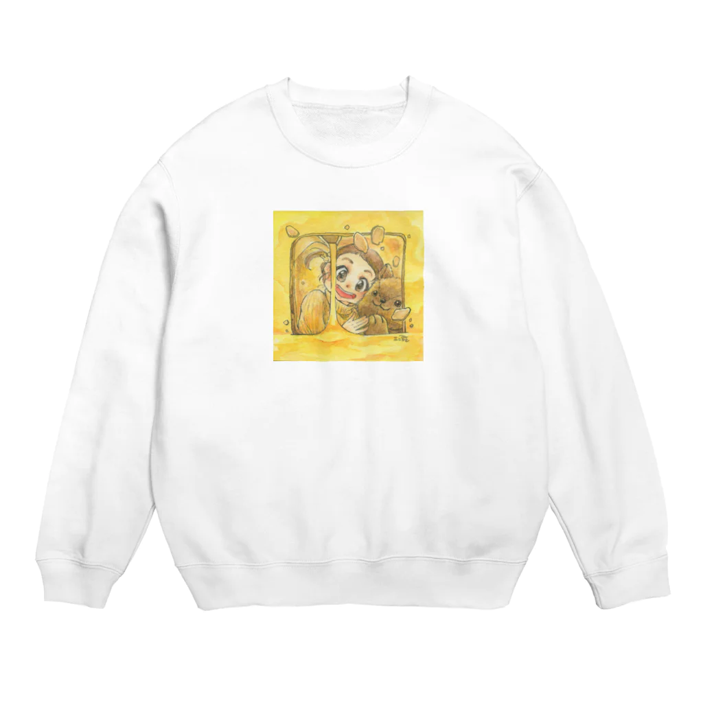 放課後屋のはちみつたっぷりトースト Crew Neck Sweatshirt