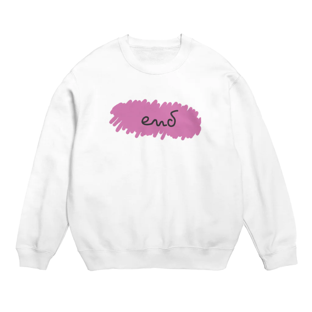 ゆるーいおみせの塗りつぶし Crew Neck Sweatshirt