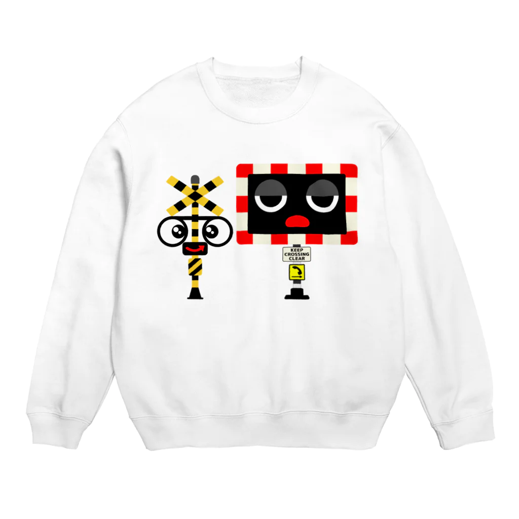 ふみきりカンちゃんのふみきりカンちゃん Crew Neck Sweatshirt