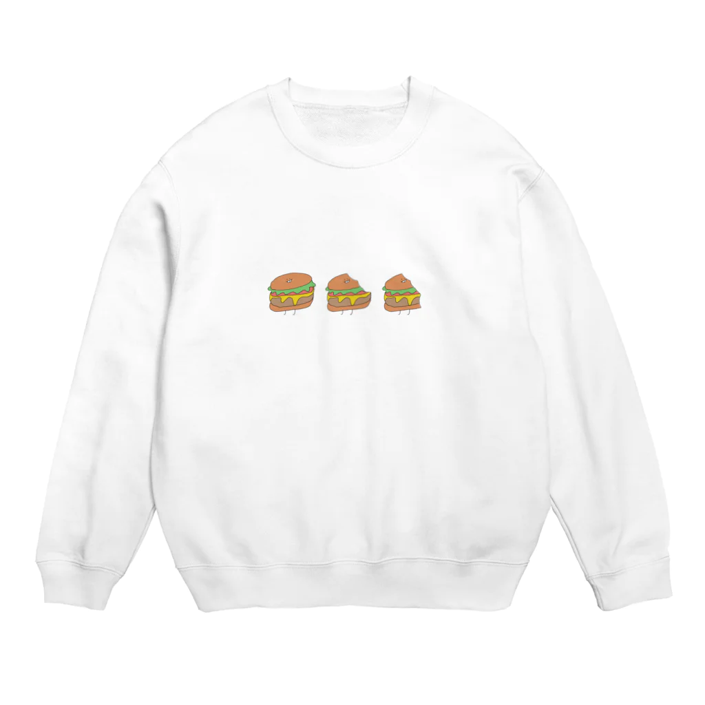 お元気の森の🍔🍔🍔 Crew Neck Sweatshirt