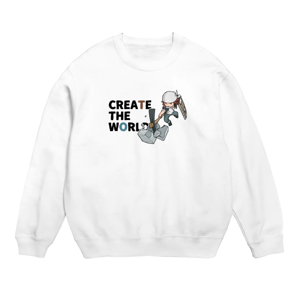 mocchi’s workshopのCREATE THE WORLD スウェット