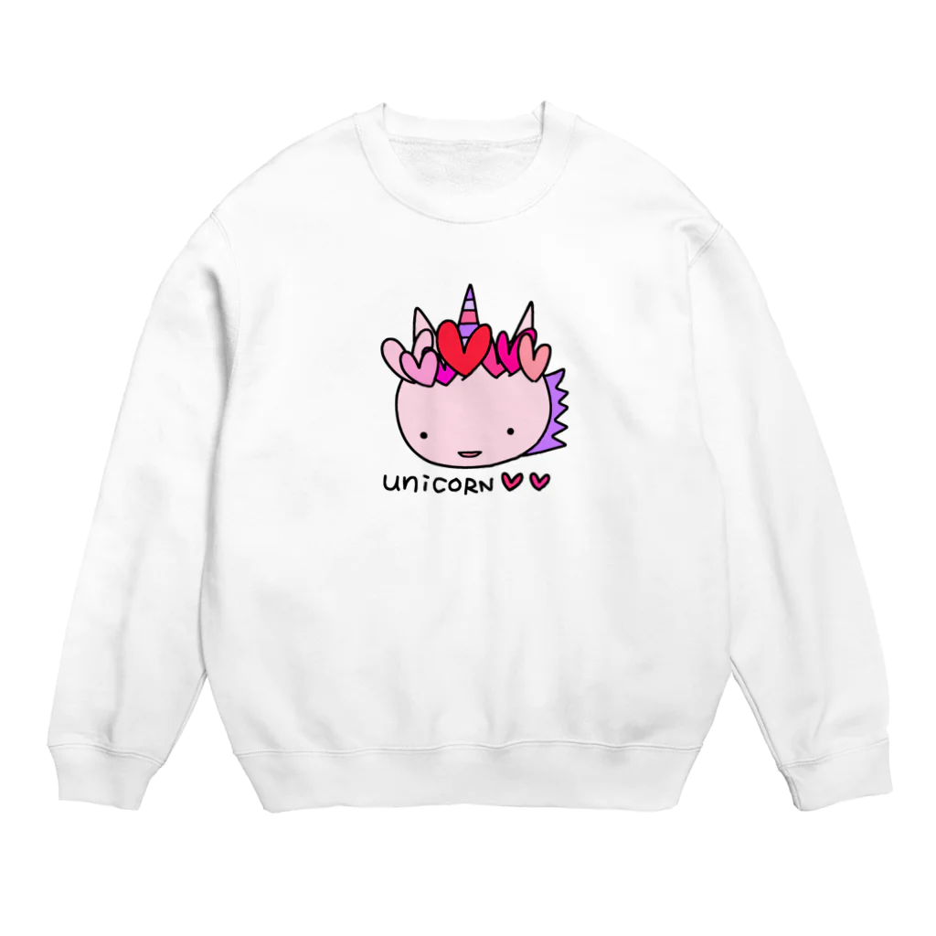 handmade asyouareのお嫁ユニコーン Crew Neck Sweatshirt