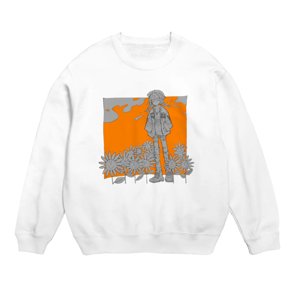 タツミのサンフラワ Crew Neck Sweatshirt