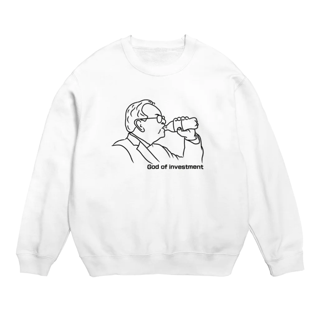 ニポトレ本舗☆投資家とトレーダーに捧ぐの投資の神様（がいると仮定したら） Crew Neck Sweatshirt