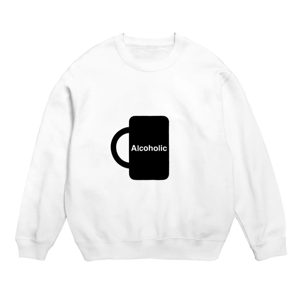 Alcoholicのロゴ Crew Neck Sweatshirt