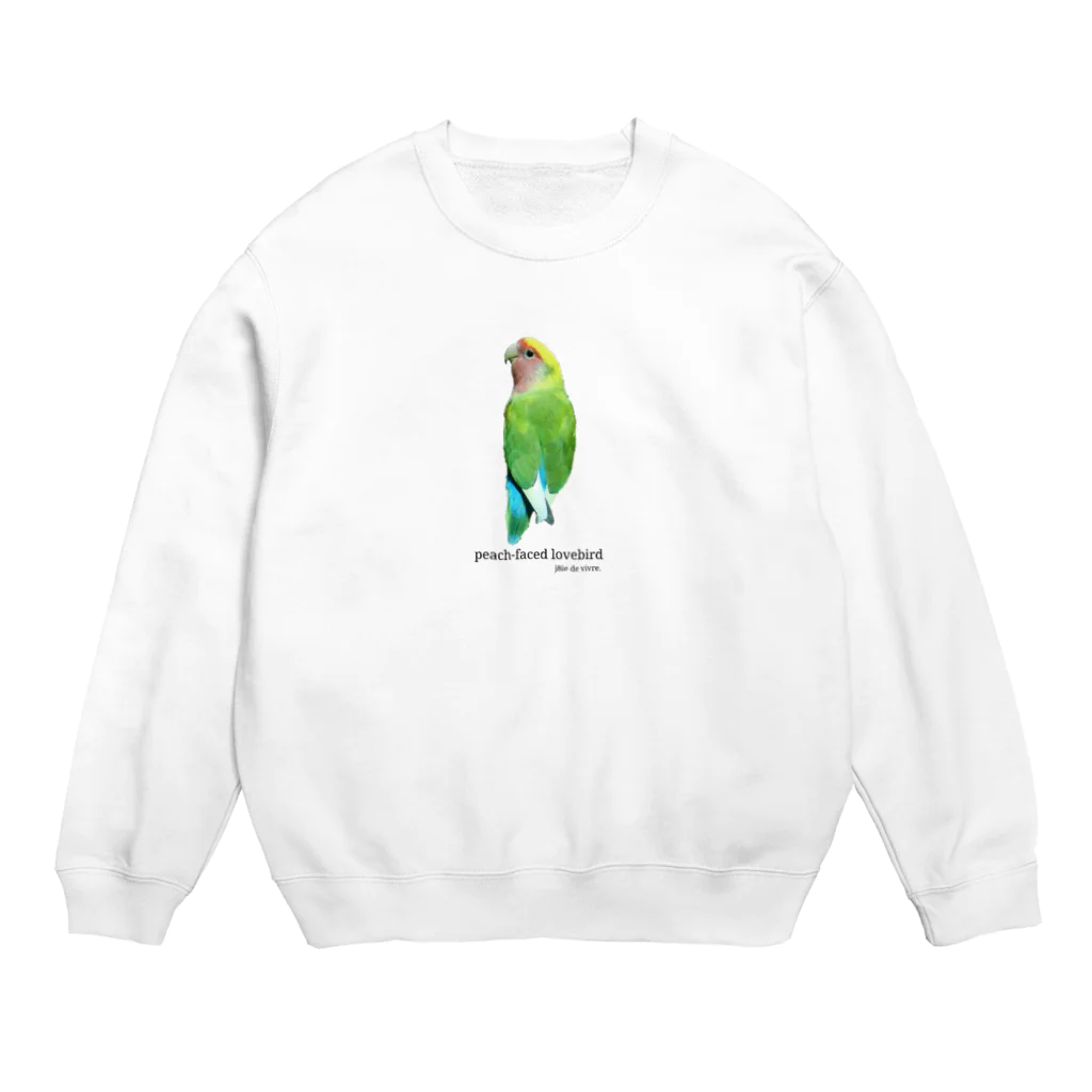 j8ie de vivre♪のコザクラインコ　タイガーチェリー Crew Neck Sweatshirt