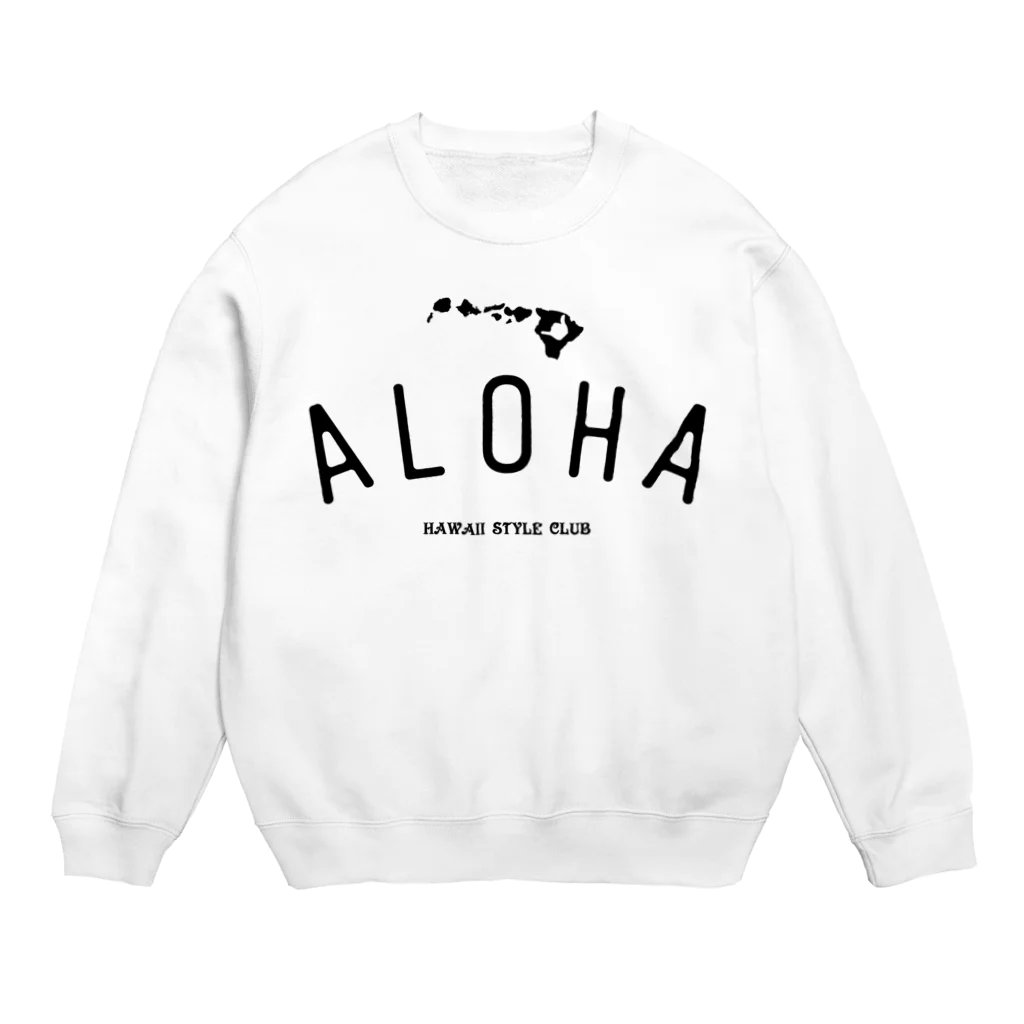 ハワイスタイルクラブのALOHA ISLANDS  BLK LOGO スウェット