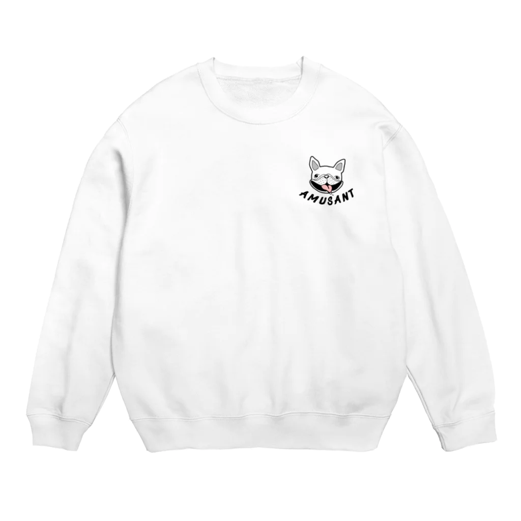 AMUSANTのイケてるフレブル  黒文字ver Crew Neck Sweatshirt