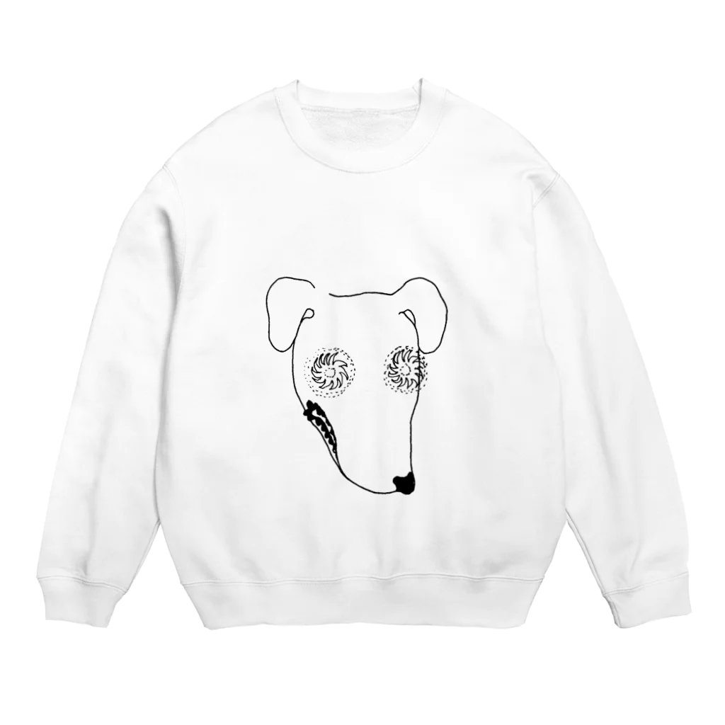 Laikaの瞳に銀河犬 Crew Neck Sweatshirt