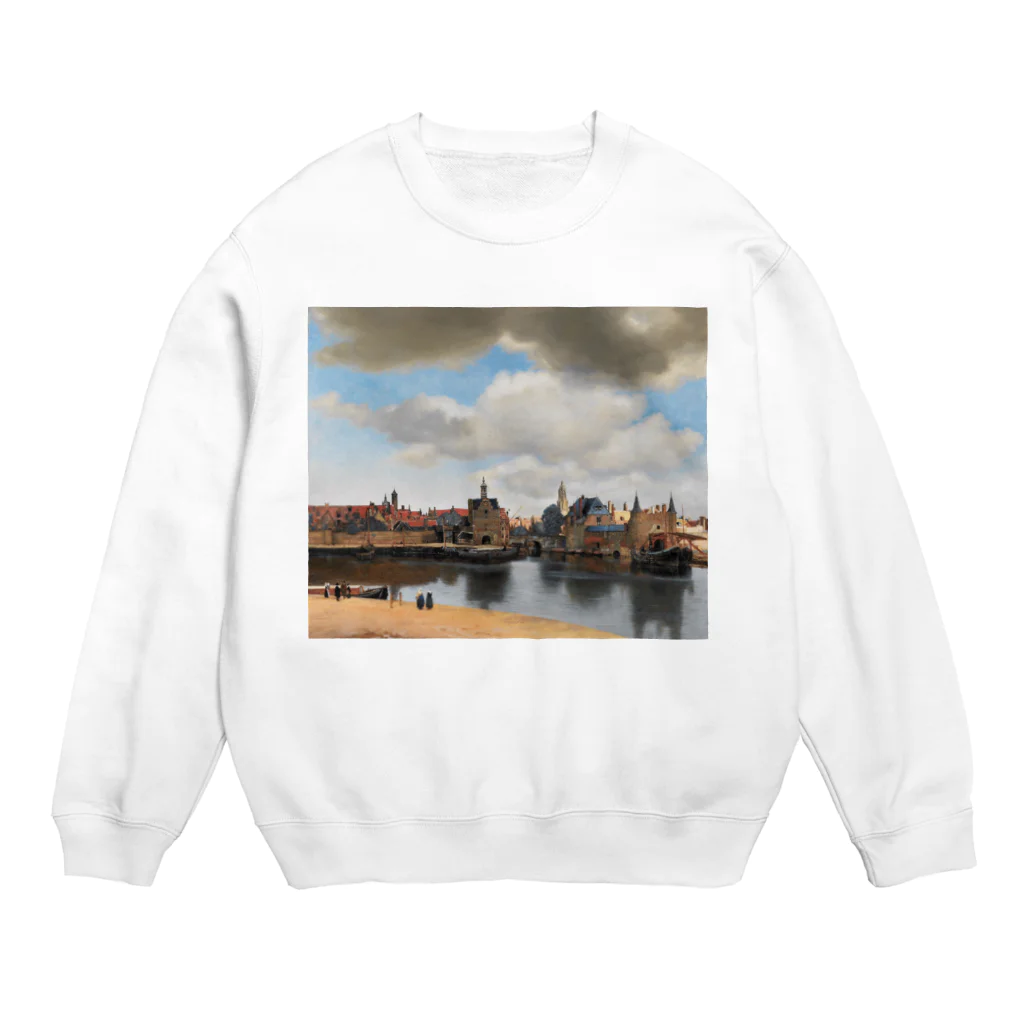 世界美術商店のデルフト眺望 / View of Delft Crew Neck Sweatshirt