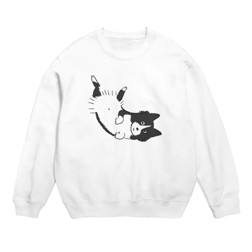 【お店】ボーダーコリーのモクのへそてんいぬ Crew Neck Sweatshirt