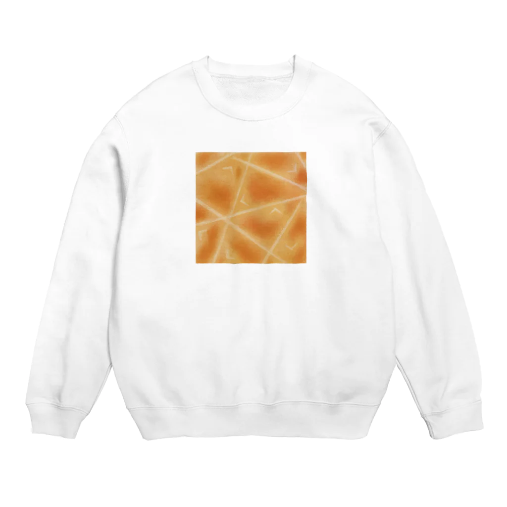 my pastel（いしはら　まさこ）のオレンジのタイル Crew Neck Sweatshirt