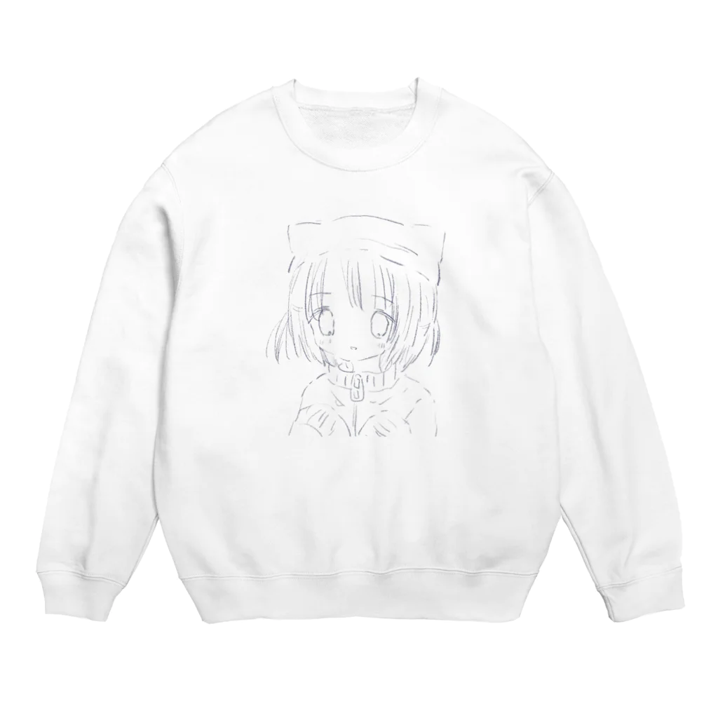 あくむ病院のふわねこ・しんどろ～む Crew Neck Sweatshirt