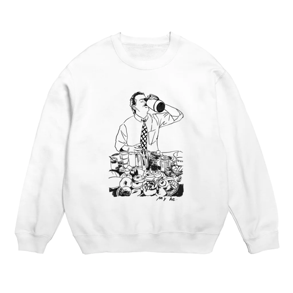 My he.のAsamesi Crew Neck Sweatshirt