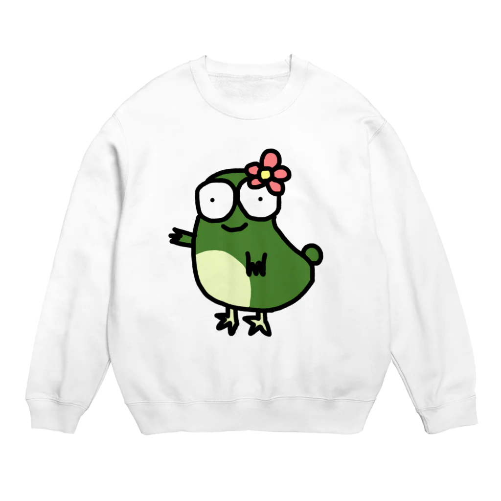 ぴっぴしょっぷのみどりの怪物 Crew Neck Sweatshirt