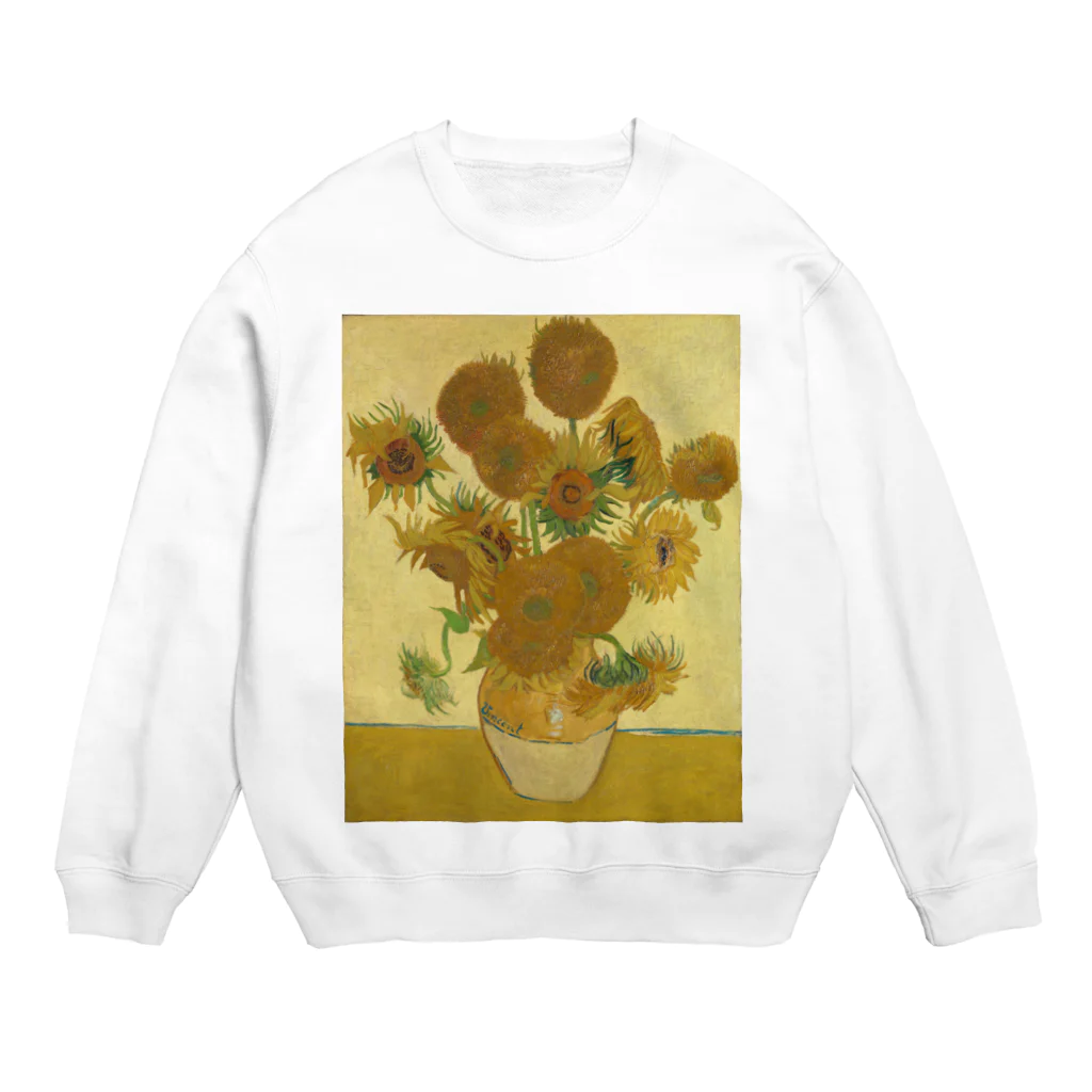 世界美術商店のひまわり / Sunflowers Crew Neck Sweatshirt