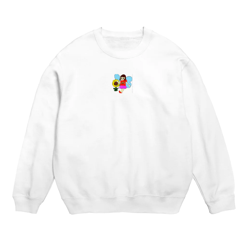 Hisotanのsuzuri専属、ひそたんの描いた自分の似顔絵アイテム。 Crew Neck Sweatshirt