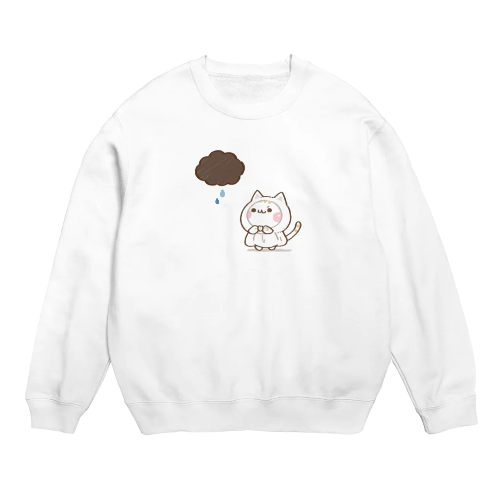 DECORの気づかいのできるネコ　てるてる坊主ver. Crew Neck Sweatshirt