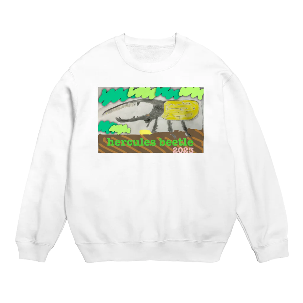 chihaのhercules beetle Crew Neck Sweatshirt